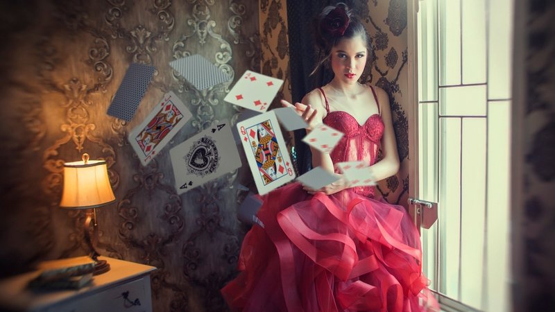 Fortune telling on playing cards