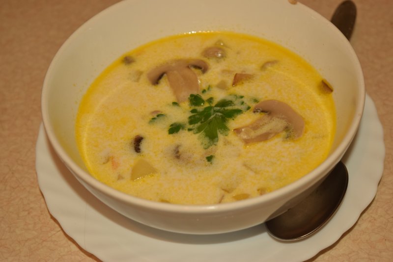 Mushroom Cheese Soup