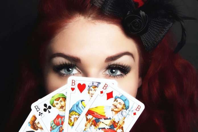 Fortune telling on playing cards