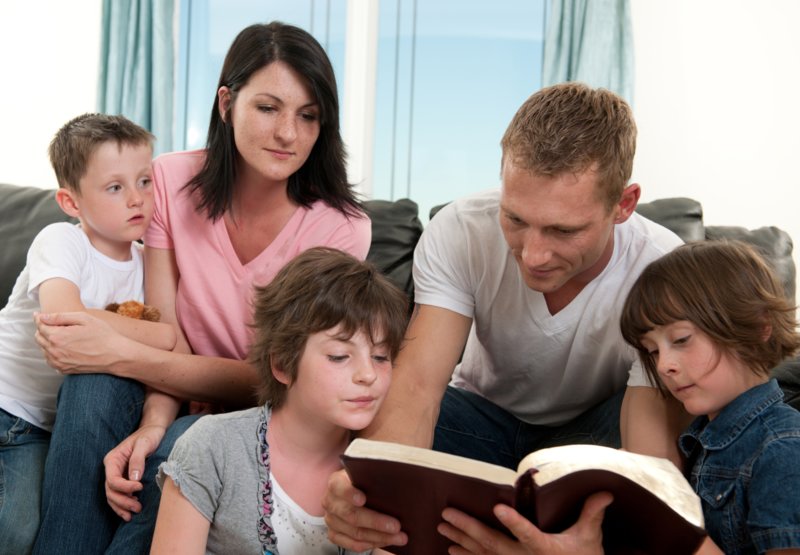 Prayer to Sergius of Radonezh with the whole family