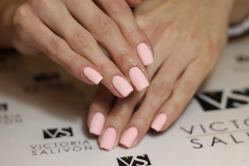 Minimalist pink matte design.