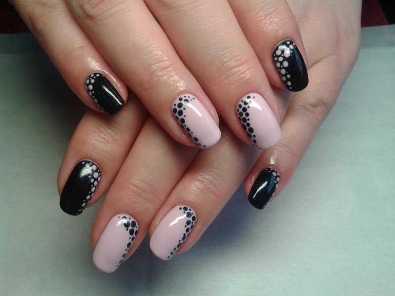 Delicate design with dots.