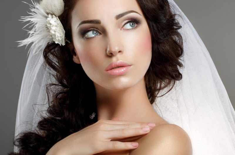 Wedding makeup for brunettes