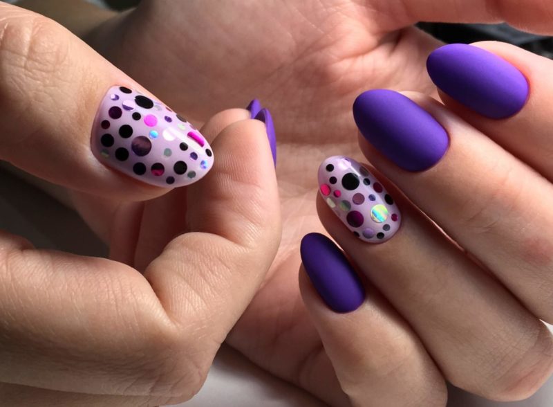 Purple nails with camifibuki