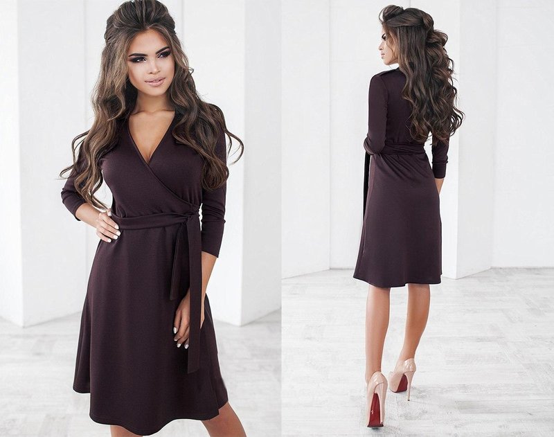 Dress in a chocolate shade