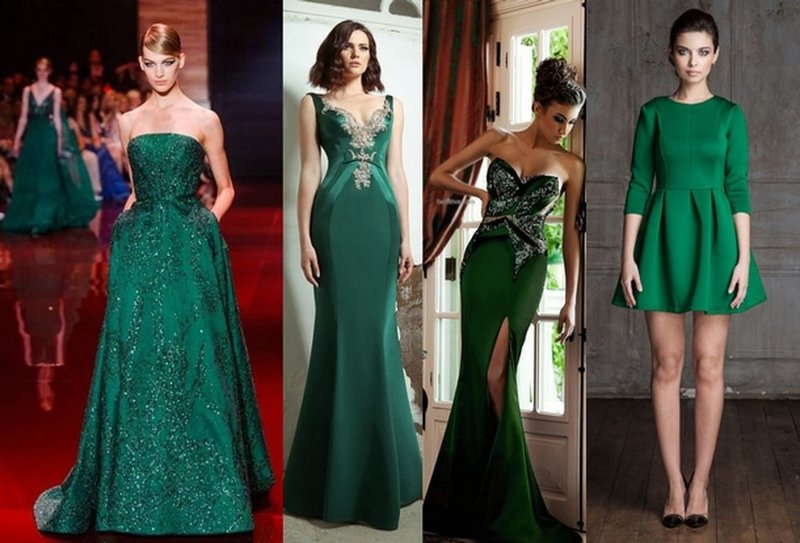 Dark green dresses for the New Year's image