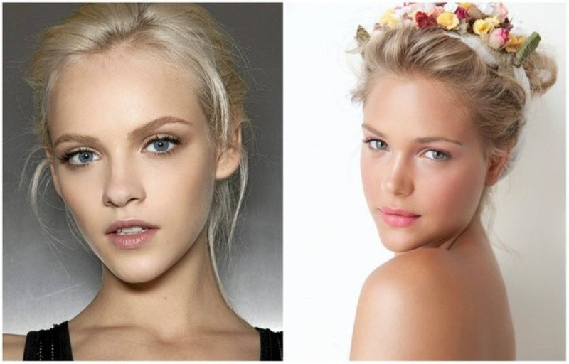 Natural makeup for blondes