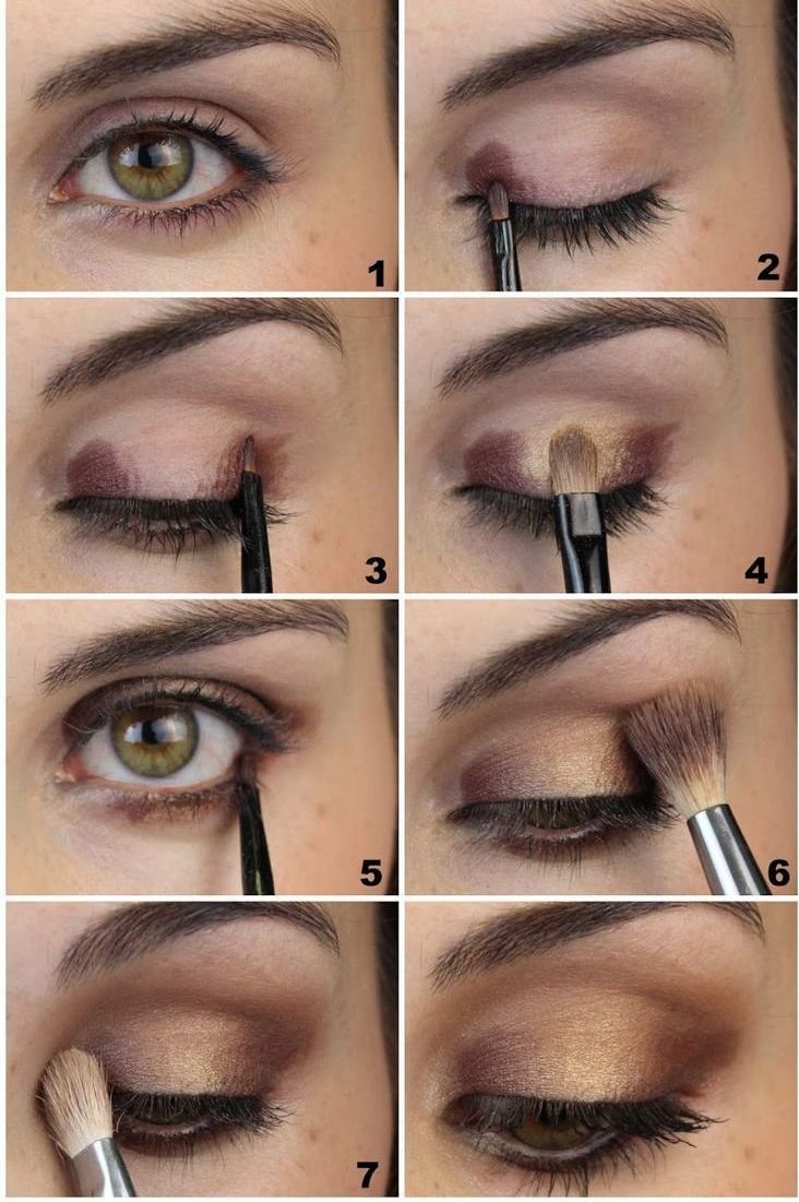 Step-by-step eye makeup