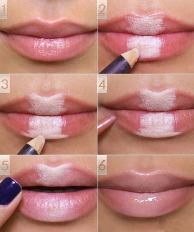 The second way to contour lips