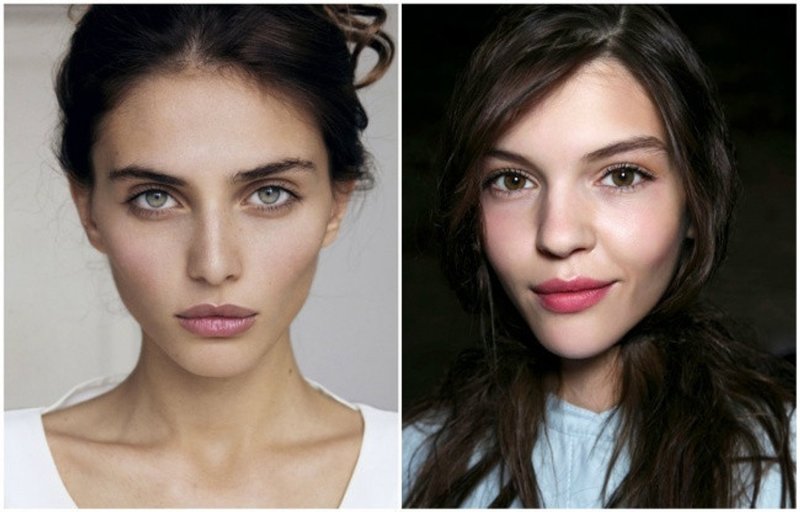 Natural makeup for brunettes