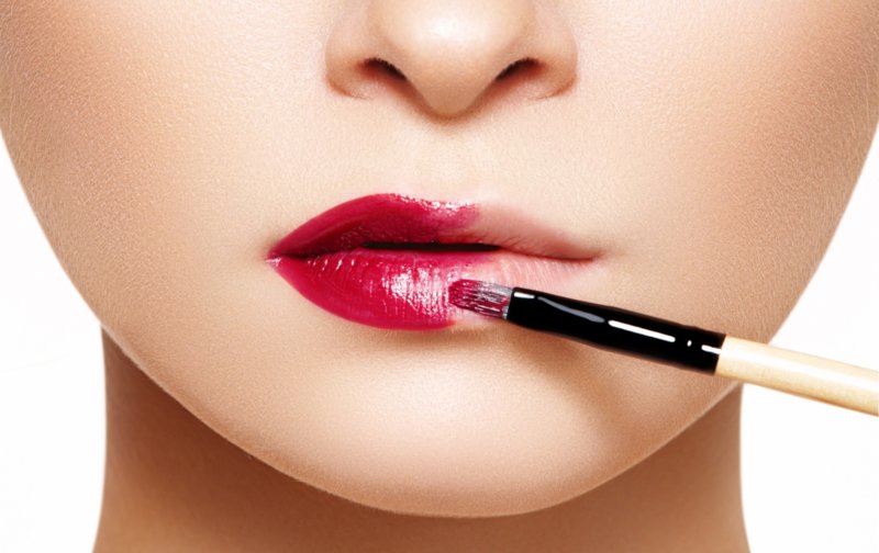 Lipstick or lip gloss brush