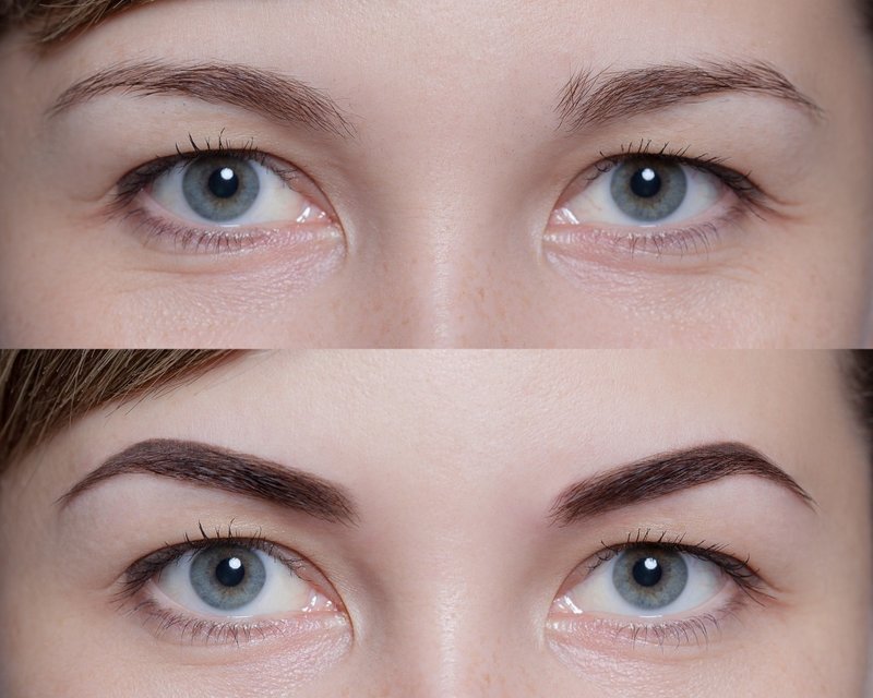 Permanent Eyebrow Makeup: Before and After Photos