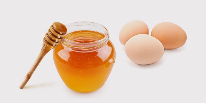 Mask with egg and honey