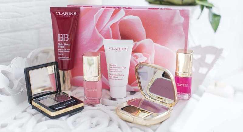 A set of cosmetics from Clarins