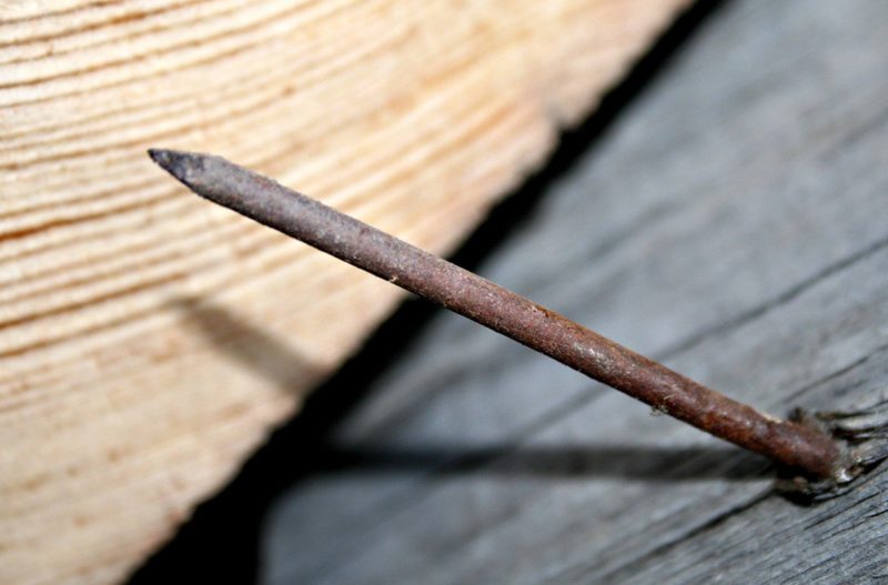 Ritual with a cemetery nail