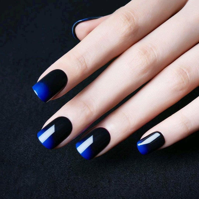 Ombre in blue