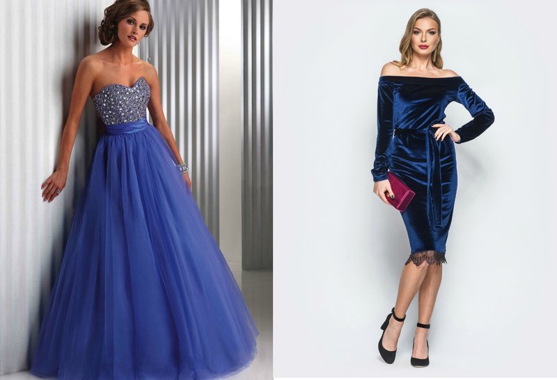 Blue prom dresses