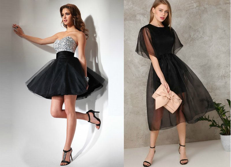 Graduation dresses in black