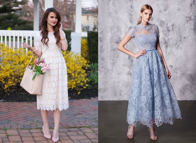 Delicate lace dresses for graduation