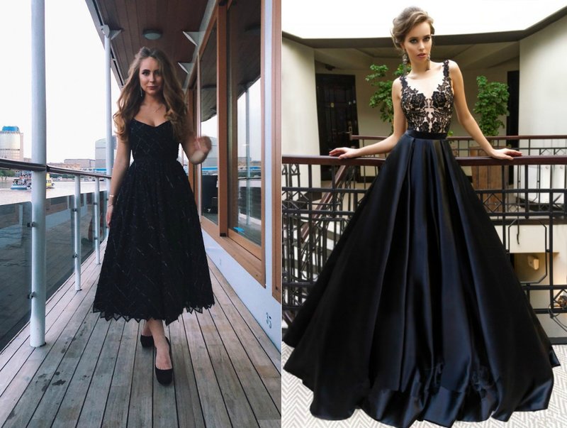 Elegant dresses in black