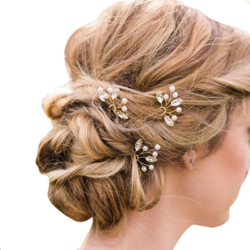 Hairstyle with hairpins