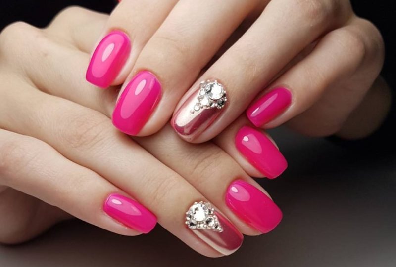 Beautiful manicure with shellac