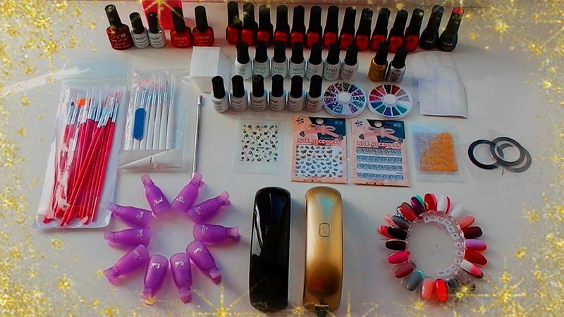 Materials for manicure gel polish