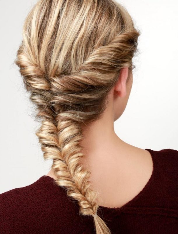 Inverted tail braid