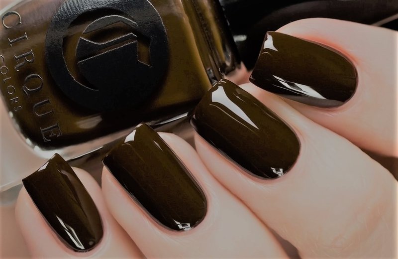 Chocolate Monochrome Manicure