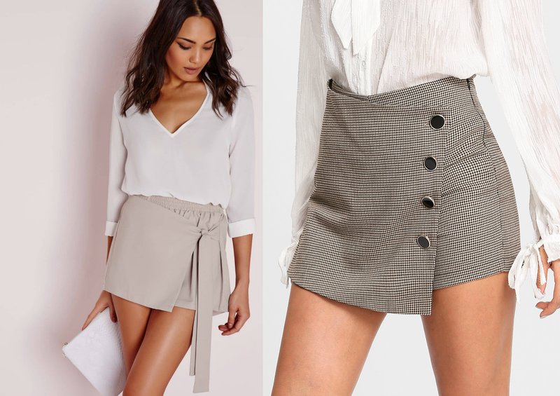 Feminine looks with mini shorts