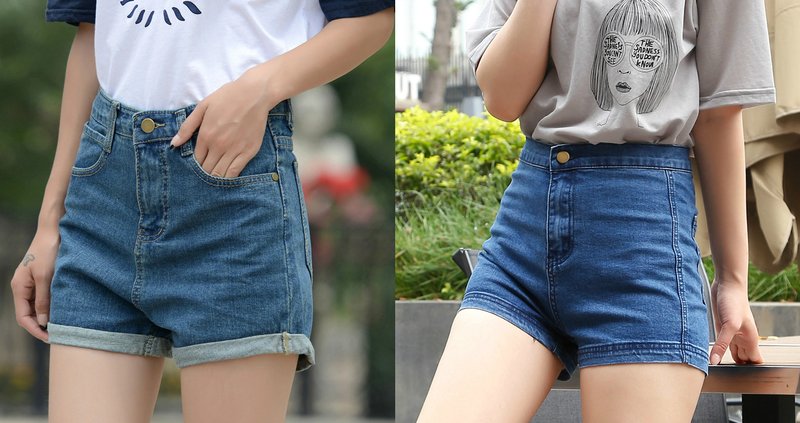 High Waist Denim Shorts