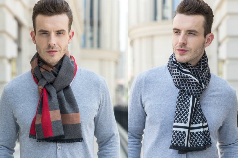 Men's cashmere scarf