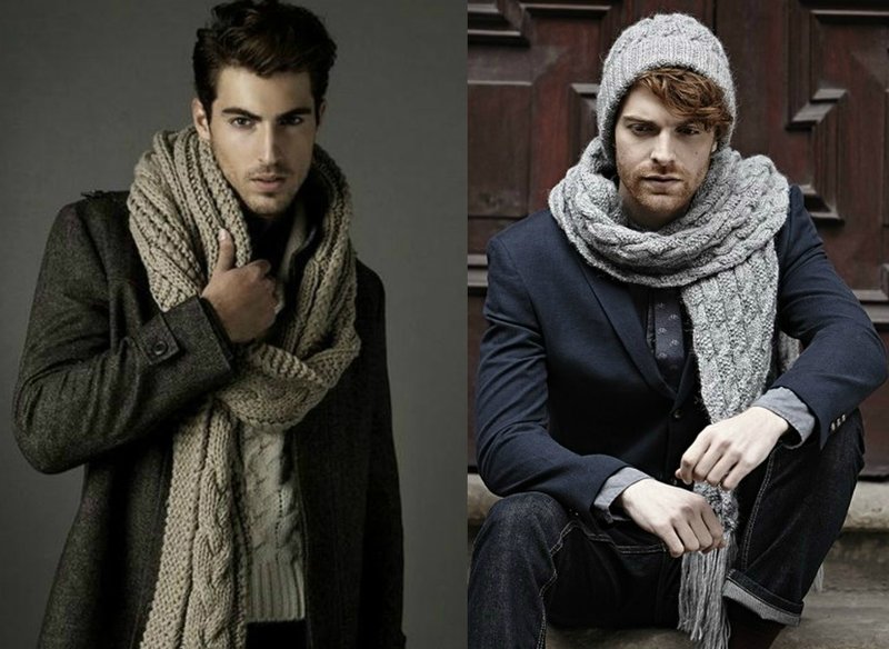 Long scarves for men