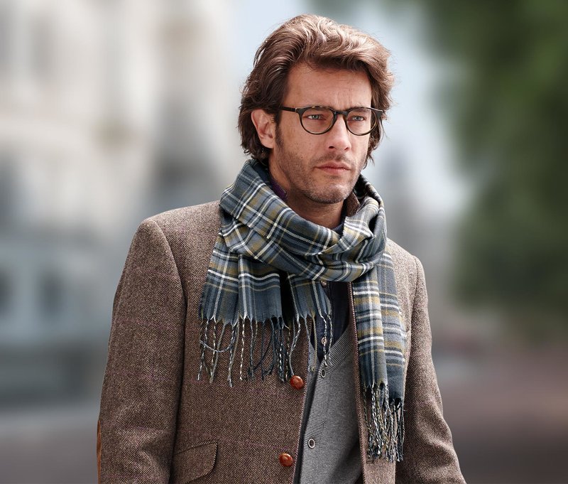 Scandinavian men's scarf patterns