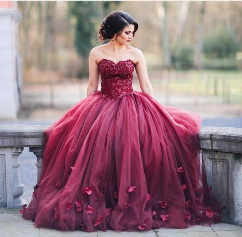 Marsala Wedding Dress