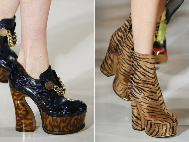 Animal prints on shoes