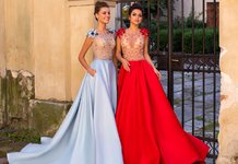 Fashionable evening dresses