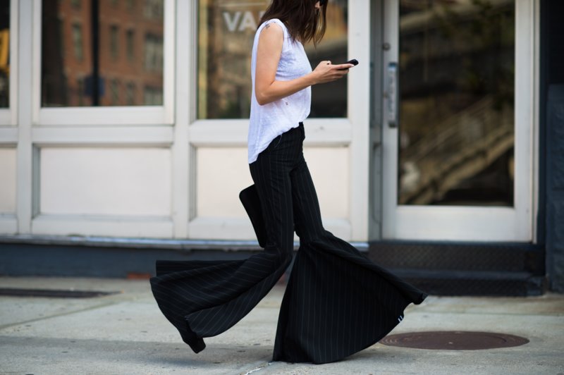 Long flared pants