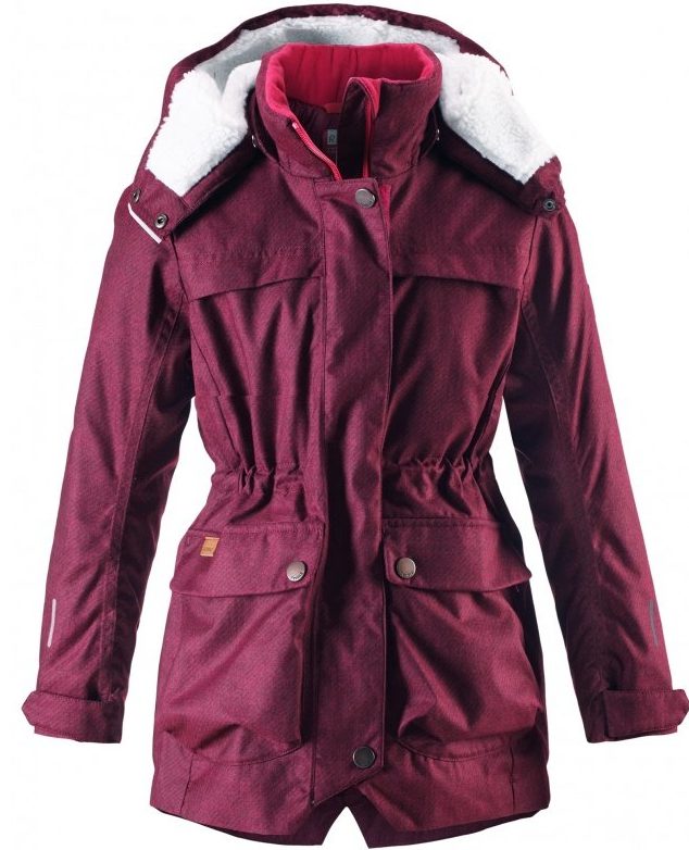 Burgundy parka