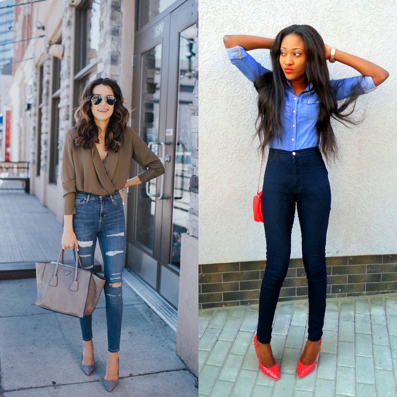 High Waist Jeans: Stylish Look