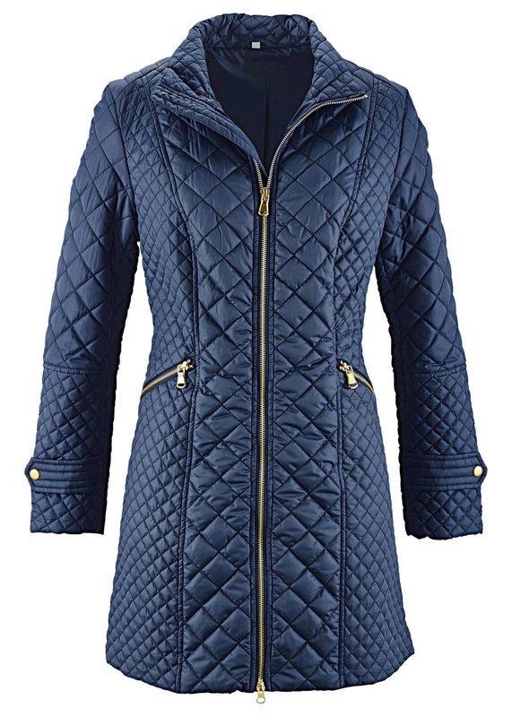 Long quilted jacket