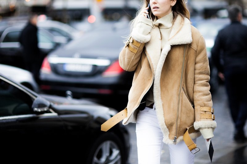 Sheepskin sheepskin coat