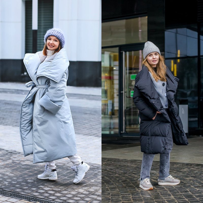 Stylish winter looks in sneakers