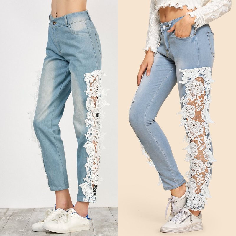 Jeans and Lace: Trendy Looks