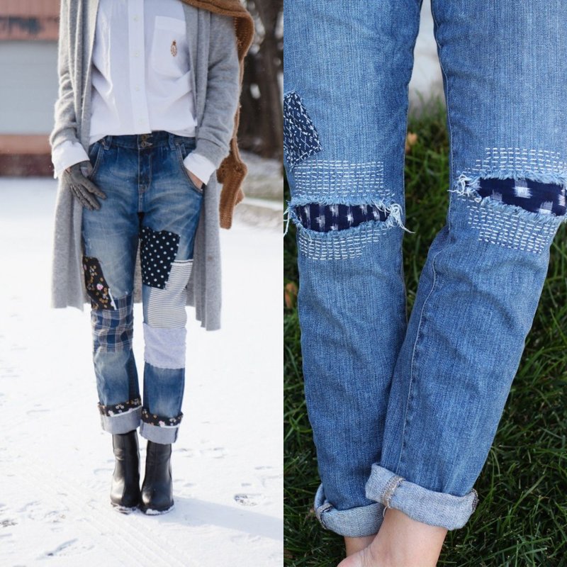 Stylish jeans with decor