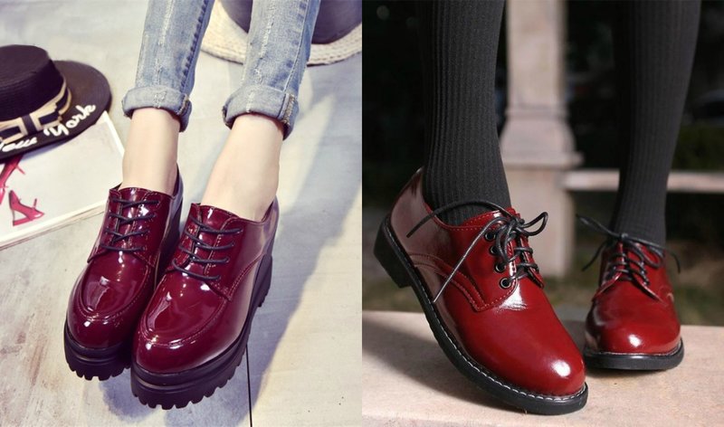 Patent leather boots for fall