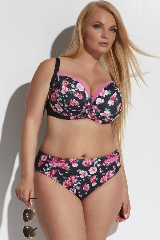 Full swimsuit with floral print