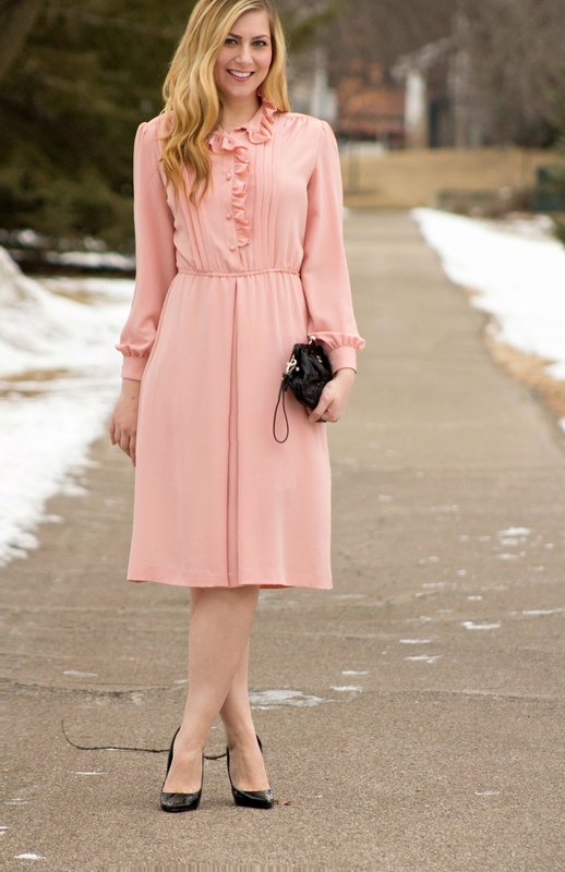 Pale pink dress