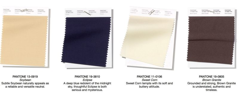 4 neutral colors from Panton