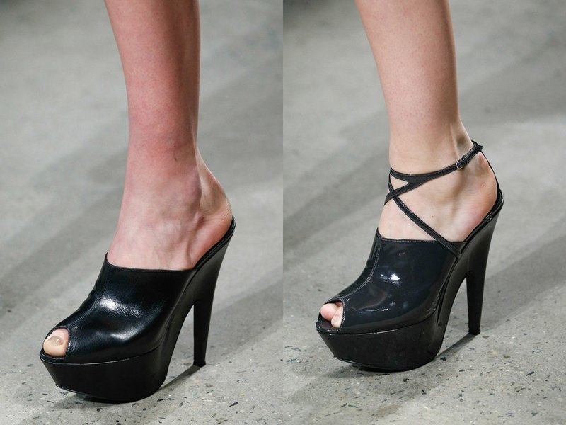 Black shoes for spring and summer